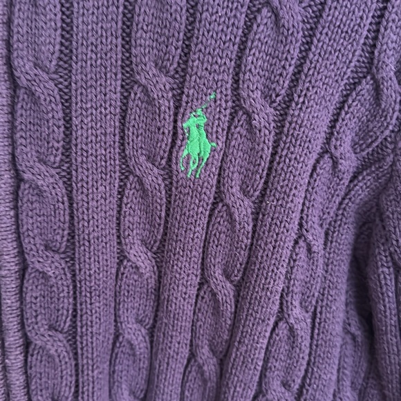 Ralph Lauren Sport Cable Knit Full Zip Cardigan - Picture 4 of 11